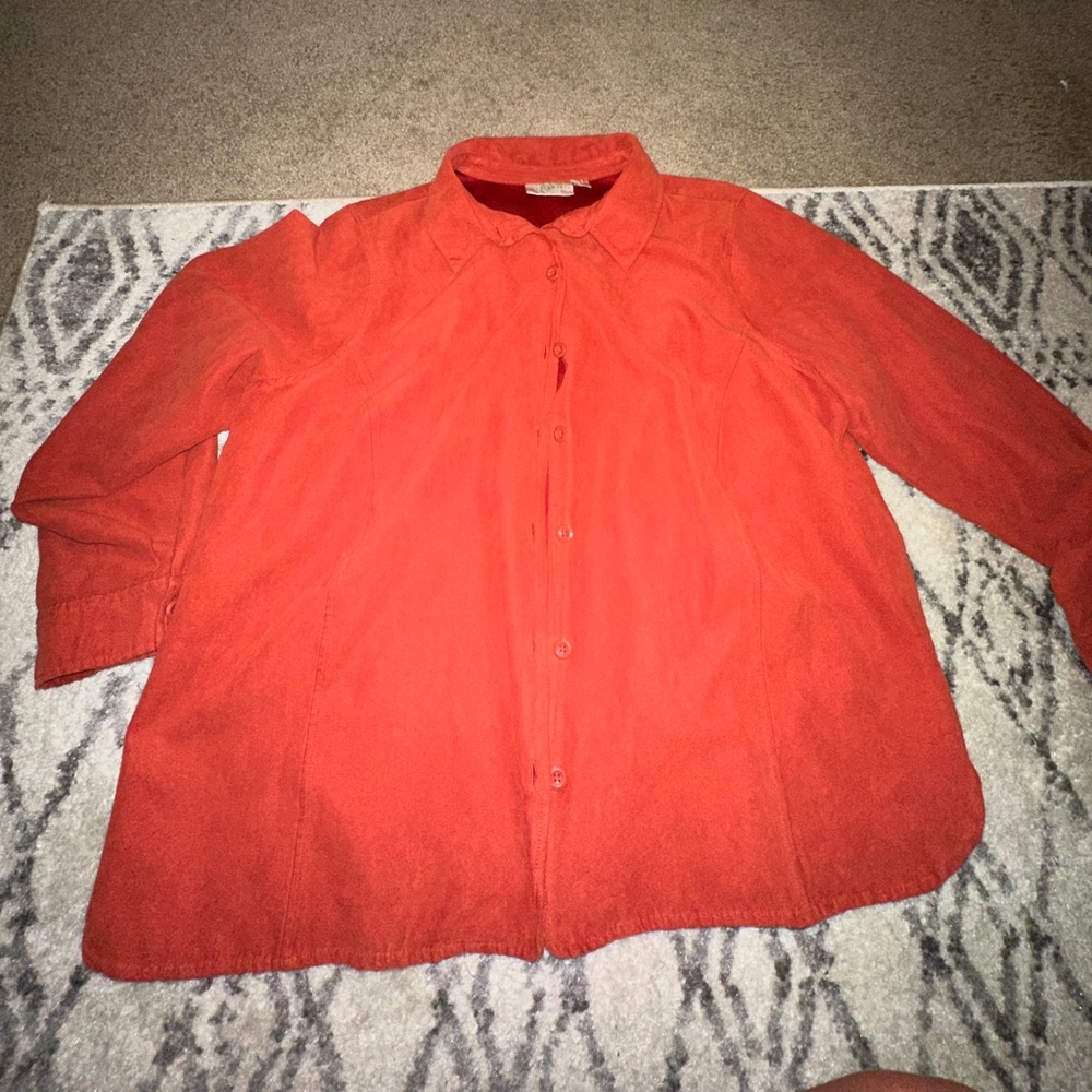 Vintage velvet button up